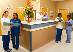 Happy person enjoying the outdoors